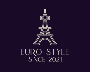 Europe - Eiffel Tower Landmark logo design