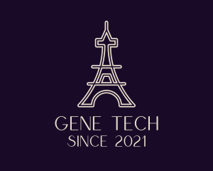 Eiffel Tower Landmark logo design