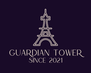 Eiffel Tower Landmark logo design