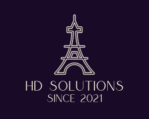 Eiffel Tower Landmark logo design