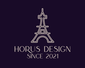 Eiffel Tower Landmark logo design