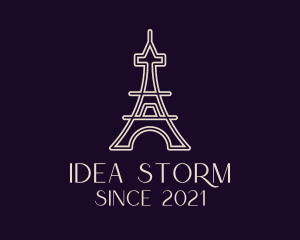 Eiffel Tower Landmark logo design