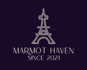 Eiffel Tower Landmark logo design