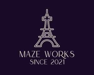 Eiffel Tower Landmark logo design