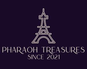 Eiffel Tower Landmark logo design