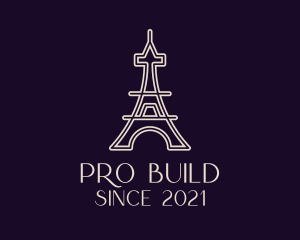 Eiffel Tower Landmark logo design