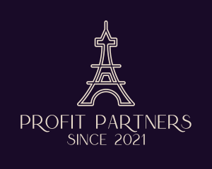 Eiffel Tower Landmark logo design