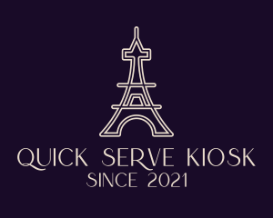 Eiffel Tower Landmark logo design