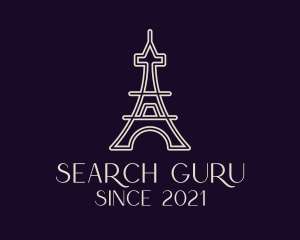 Eiffel Tower Landmark logo design