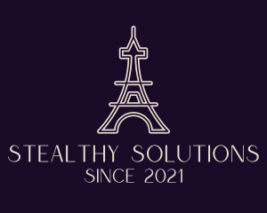 Eiffel Tower Landmark logo design