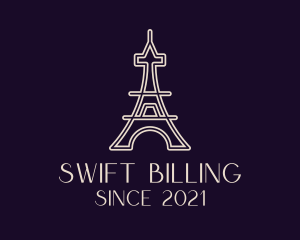 Eiffel Tower Landmark logo design