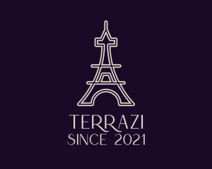 Eiffel Tower Landmark logo design