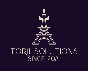 Eiffel Tower Landmark logo design