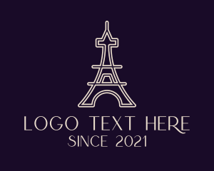 Eiffel Tower Landmark logo design