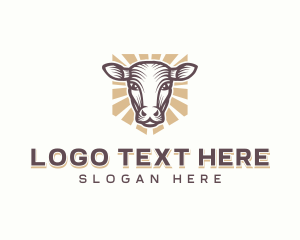 Homesteading - Homesteading Cow Farm logo design