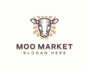 Cow - Homesteading Cow Farm logo design