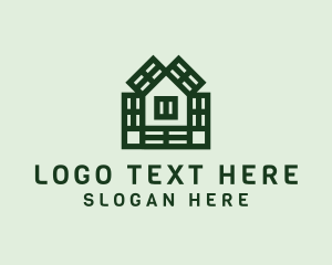 Home - House Tile Pattern logo design