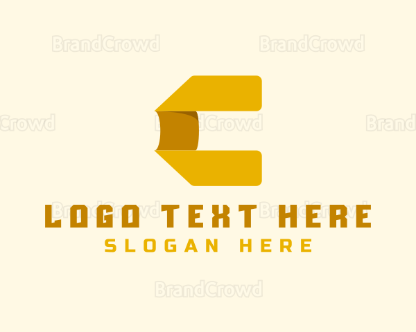 Professional Ribbon Letter C Business Logo