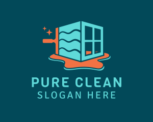 Squeegee Window Cleaning  logo design