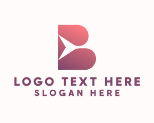 Courier - Generic Logistics Letter B logo design