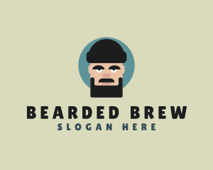 Bearded Father Face  logo design