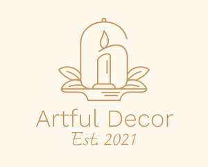 Bell Jar Candle Decor logo design