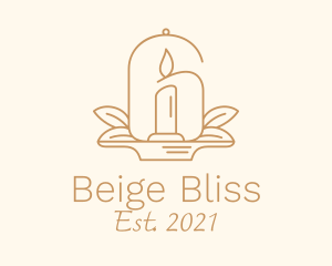 Beige - Bell Jar Candle Decor logo design