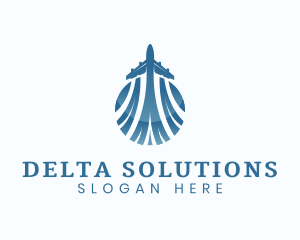 Delta - Airline Plane Transport logo design