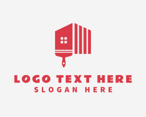 Red - Red Paintbrush Home logo design