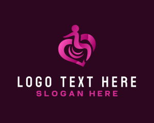 Disability - Disability Heart Charity logo design