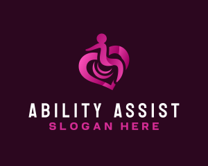 Disability - Disability Heart Charity logo design