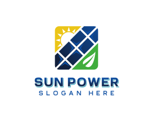 Solar - Sustainable Solar Power logo design