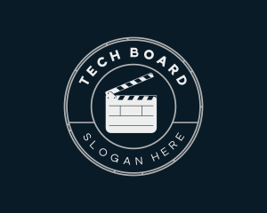 Movie Clapper Board logo design