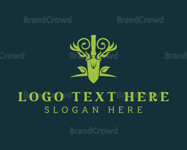 Plant Garden Trowel Logo