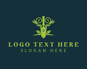 Eco - Plant Garden Trowel logo design