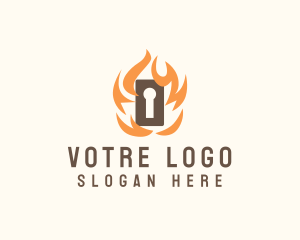 Fire Door Keyhole Logo