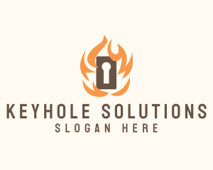 Keyhole - Fire Door Keyhole logo design