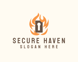 Privacy - Fire Door Keyhole logo design