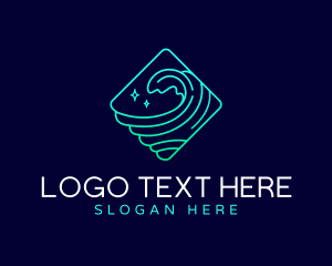 Lagoon - Coastal Beach Wave logo design