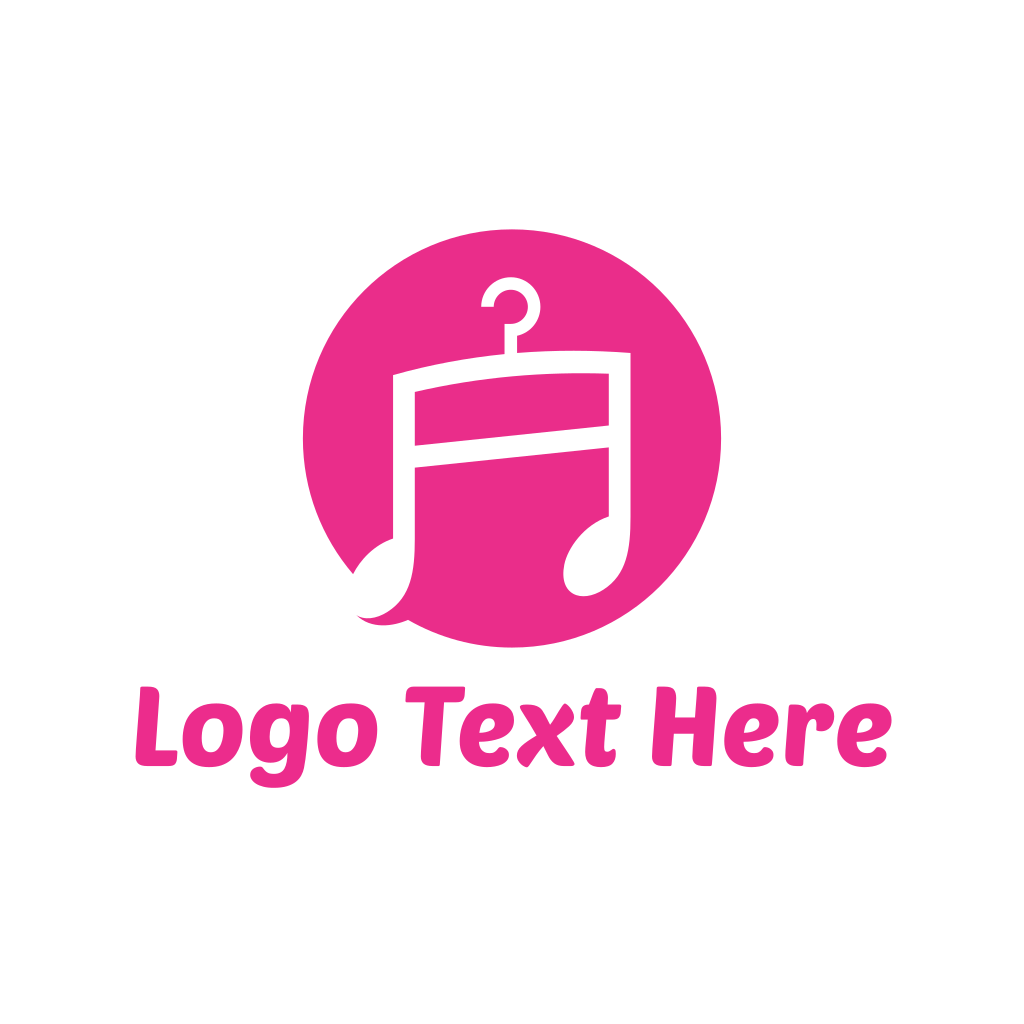 light pink music logo