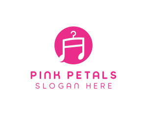 Pink Fashion Music  logo design