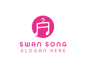 Pink Fashion Music  logo design