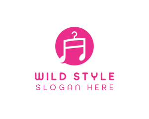 Pink Fashion Music  logo design