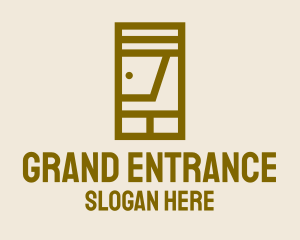 Entrance - Brown Minimalist Door logo design