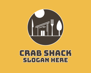 Cutlery Diner Shack logo design