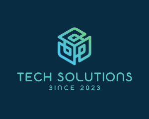 Tech Cube Solutions logo design