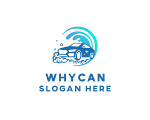 Car Care - Splash Bubbles Auto Wash logo design