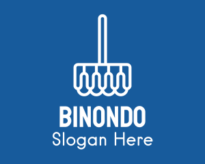 Modern Cleaning Broom Logo