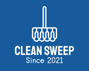 Sweeper - Modern Cleaning Broom logo design