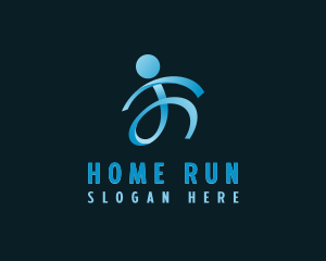 Running Marathon Competition logo design